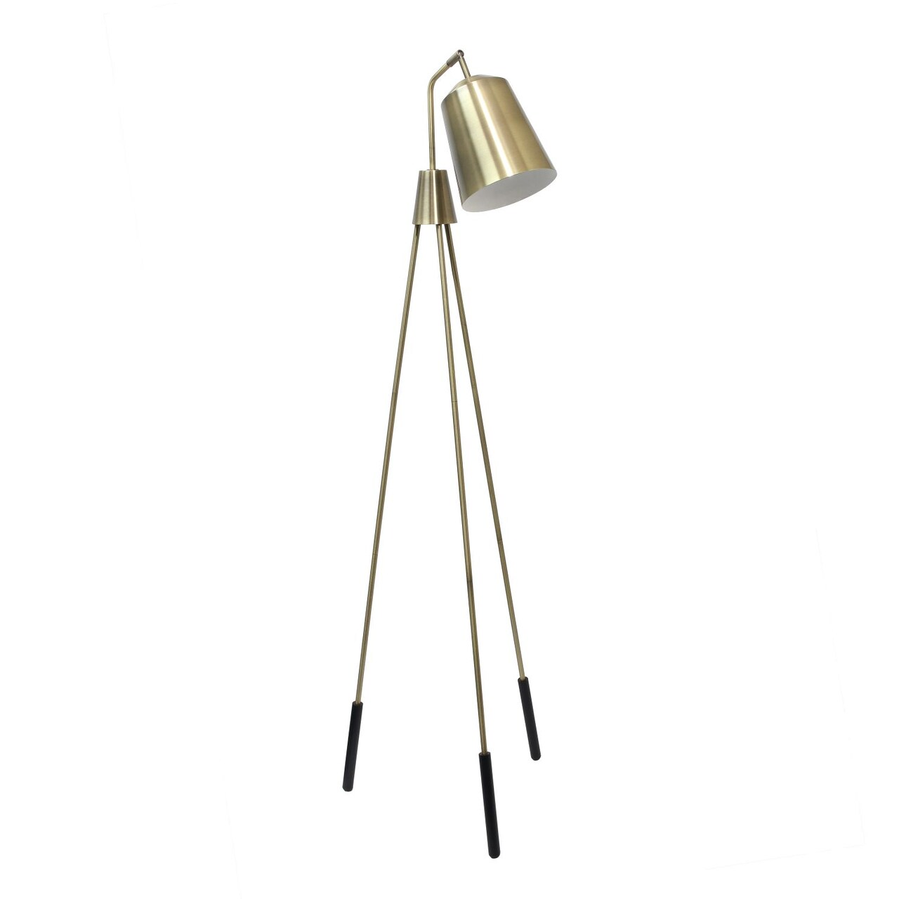 Mod Lighting and Decor Tripod Floor Lamp with Spotlight - 65" - Antique Brass Finish
